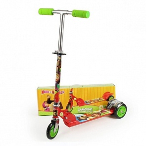 Самокат 3-х колесный Маша и Медведь (Next, ST-ALU-2RW-MASHA&BEARsim)